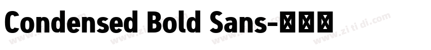 Condensed Bold Sans字体转换 Condensed Bold Sans字体转换